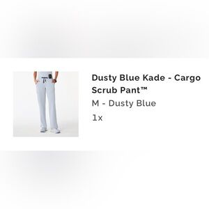 Figs Dusty Blue Kade Cargo